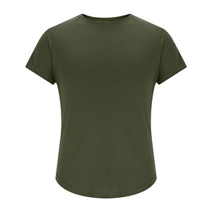Camiseta de palangre elegante para hombre, cuello redondo, manga corta, longitud extendida, ropa de calle, camiseta de moda - Product Image 1