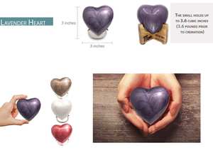 Pequeños Recuerdos de Cremación en Forma de Corazón con Base, Incluyen Urnas de Metal de Alto Brillo con Nuevo Diseño, Urnas de Latón Económicas para Cenizas Humanas - Product Image 2