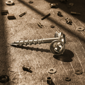 Tornillo Autorroscante para Madera, de Acero al Carbono Clase 4, Métrico/Pulgadas, Cabeza Plana, Rosca Gruesa, Recubrimiento de Zinc, Tipo Phillips/Pozi - Product Image 1