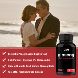 <span class=keywords><strong>Panax</strong></span> <span class=keywords><strong>Ginseng</strong></span> Kökü Ekstresi Takviyesi (120 Vegan Kapsül) GDO'suz Enerji ve Odaklanma Desteği İçin - Product Image 4