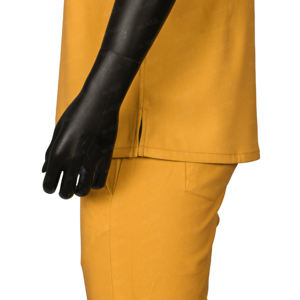 Conjuntos de uniformes de manga corta cómodos personalizados Diseño de cuello alto para trabajadores de la salud Uniformes de hospital - Product Image 5