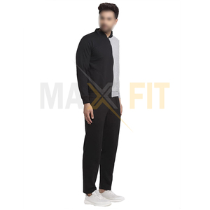 2023 MAXFIT ENTERPRISES Logotipo personalizado Entrenamiento Hombres Active Bottoms Calidad Premium Estilo de cremallera Chándal Mejor tela - Product Image 2