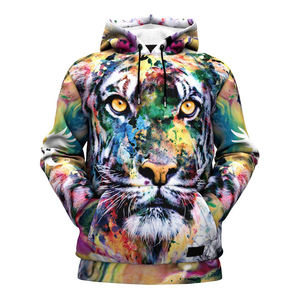 Best Selling New Design Casual Fashion Wear High Class <b>3D</b> Animal Dye Sublimation Allover Print <b>Hoodies</b> for Men - Product Image 1