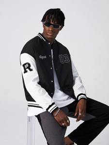 Chaqueta de béisbol bordada para hombre, chaqueta personalizada de alta calidad - Product Image 2