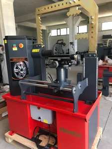 Máquina Enderezadora de Ruedas RSM2400 SUS Naranja con Torno para Reparación de Automóviles - Product Image 3