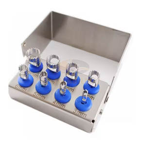 KIT de forets pour implants dentaires, 8 pièces, ensemble de coupe d'os chirurgical, support de fraise gratuit CE 48-58 HRC, instruments médicaux pour dentistes - Product Image 1