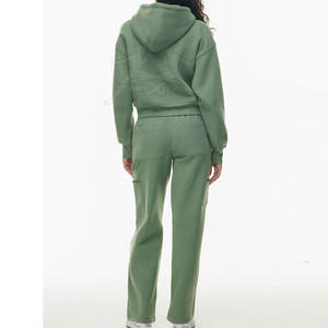 เสื้อวอร์มเอวลอยมีซิปสวมใส่สบายเนื้อผ้าเบาผสมผสานเสื้อครอปท็อปแบบสปอร์ตมีซิป - Product Image 2