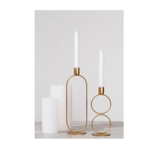 Handcrafted metal <b>candle</b> <b>holder</b> set with refined styling perfect for living room dining table bedroom and festive decor - Product Image 5