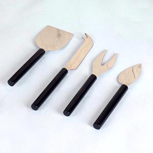 Servidor de ensaladas sin lavavajillas, juego de accesorios para el lavavajillas, con mango de diseño de color, de resina, largo, hecho a mano - Product Image 4