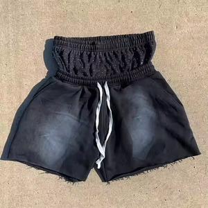 Low MOQ <b>Cheap</b> Price Customized Double Waist <b>Shorts</b> Solid Casual Custom Logo, Color And Private Label Plain Dyed <b>Shorts</b> For Sale - Product Image 5