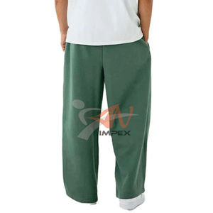 Oversized Custom logo Sweatpants High Quality <b>Wide</b> <b>Leg</b> Baggy Sweatpants <b>Mens</b> Plus Size Heavyweight Pants Basic Plain Sweatpants - Product Image 3