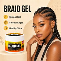 Gel Fijador para Peinados con Aceite de Árbol de Té, Fijación Extrema, Control de Bordes, Larga Duración, Sin Residuos