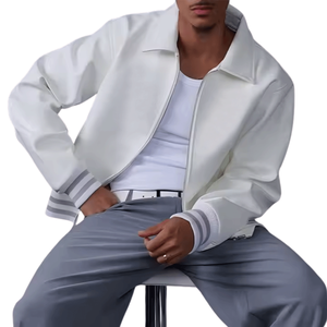 Custom Design Leather Versity <b>Jacket</b> Streetwear Versity <b>Jacket</b> For Men - Product Image 2