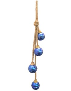 Juego de 3 Campanas Navideñas Redondas Modernas de 45 mm, Doradas y Negras, con Diseño de Árbol Gungroo, Decoración Plateada, Escultura de Hierro Pintada para Colgar - Product Image 2