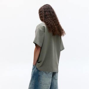 Streetwear personnalisé de haute qualité, t-shirts surdimensionnés à épaules tombantes, sérigraphie 280 300 Gsm Heavyweight Men T Shirt 2025 - Product Image 2