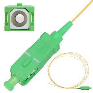 สายพิกเทลเอ็กซ์ตร้าลิงค์ SC/APC, PVC, โหมดเดี่ยว, 900um G.652D 1ม. - Product Image 1