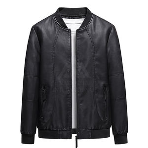Chaqueta de invierno de cuero genuino de alta calidad para hombre 2025 con cuello levantado estilo High Street - Product Image 1