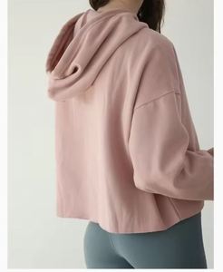 Sweat à capuche décontracté et simple pour femmes OEM avec logo personnalisé Fournisseur direct d'usine - Product Image 6