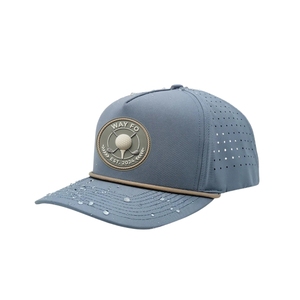 Garment Export Factory Golf <b>Hat</b> Custom Brand Silicone Logo 5 Panel Structured Laser Perforated Rope Caps Injae Vina Golf Vietnam - Product Image 2