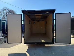 Envío Gratis Remolque Cerrado/de Carga con Punta en V 7x16 Dexter 3500lb. Ejes con frenos eléctricos, puertas correderas (2) y ventanas estilo caravana - Product Image 5