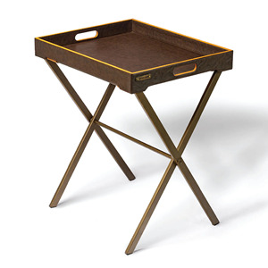 Plateau de service en cuir de conception faite à la main de haute qualité avec support Support d'une seule pièce supplémentaire de qualité supérieure à un coût très extrême - Product Image 4