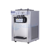 Machine à glace HENGZHI 220V à trois têtes pour comptoir, compatible lait, production à haut volume et condenseur en cuivre pur