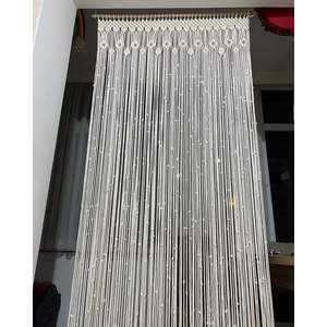 Rideaux en macramé en coton faits à la main, style bohème, pour portes, fenêtres et murs - Product Image 2