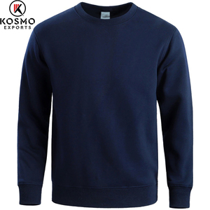Pull Oem de haute qualité en coton à col rond uni, sweat à capuche personnalisé, sweat-shirt à col rond - Product Image 3