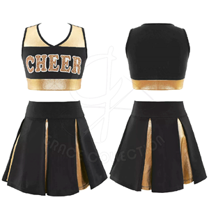 Uniformes de pom-pom girl de compétition pour ensembles de pom-pom girl de couleur personnalisée fabriqués au Pakistan - Product Image 1