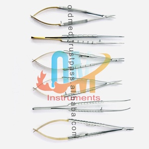 Juego de 6 Instrumentos de Microcirugía Castroviejo Premium: Tijeras, Portaagujas, Pinzas, Acero Inoxidable de Grado Médico |   OldMed - Product Image 4
