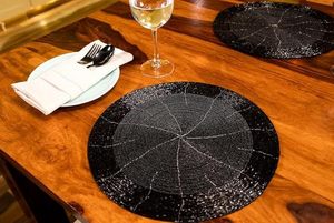 ที่รองจานลูกปัดทรงกลมทำด้วยมือสำหรับโต๊ะอาหารของตกแต่งคริสต์มาสงานเลี้ยงสังสรรค์ในครอบครัว - Product Image 3