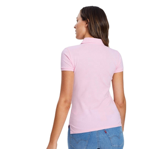 Polos deportivos de algodón personalizados de primera calidad para hombres y mujeres con estampado de moda de longitud corta con elección de logotipo personalizado - Product Image 2