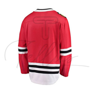 Jersey de Hockey sobre Hielo Personalizado, 100% Poliéster, Secado Rápido, Transpirable, OEM, Sublimado, Logotipo Personalizado, Uniforme de Hockey en Equipo, Venta al por Mayor - Product Image 2