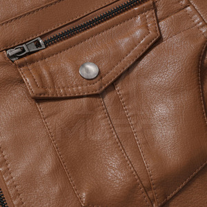 Respirant hiver chaud hommes veste en cuir tenue décontracté hommes veste en cuir à prix raisonnable - Product Image 4