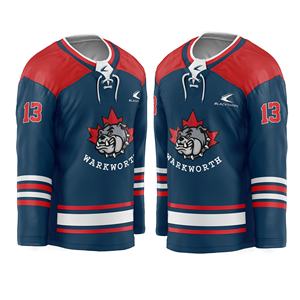 Ropa de equipo personalizada, camiseta de hockey sobre hielo de último diseño con números de apliques, ropa deportiva GSM 280, uniforme de hockey sobre hielo de portero - Product Image 4