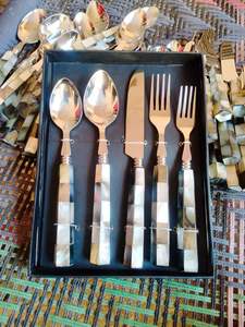 Handmade Custom Luxury Metal <b>Steak</b> <b>Knife</b> and Fork Set Luxury Tableware Cutlery Dinnerware for Kitchen Spoon Cutlery Accessory - Product Image 6