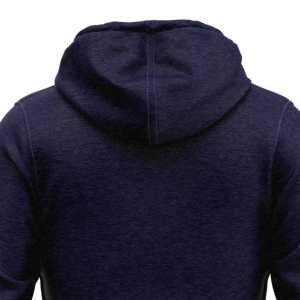 En's hoodies-Sudadera con capucha de algodón, Top corto de talla grande personalizado con cremallera completa, bordado básico de felpa francesa unisex - Product Image 4