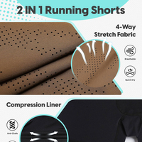 Shorts de sport décontractés pour homme en coton, respirants, à séchage rapide, taille haute, pour la course à pied et la remise en forme