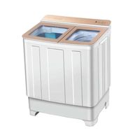 Mini Lave-linge Portable Intelligent à Double Cuve à Chargement par le Haut Semi-Automatique pour Foyers et Hôtels, Neuf