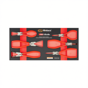 Assortiment de pinces à bec droit et coudé (6 pièces) pour diverses tâches, pour un usage domestique et professionnel - Product Image 2