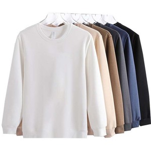 Sudadera de peso pesado con capucha cuello redondo en blanco de gran tamaño al por mayor sudaderas coloridas logotipo personalizado sudaderas con capucha para hombre para invierno otoño - Product Image 6
