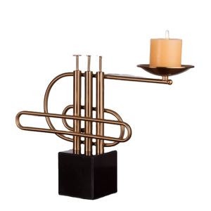 Candelabros de cristal de boda real al por mayor soporte de vela de decoración de suelo de lujo con embalaje de cartón para fiestas - Product Image 1