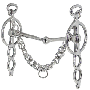 Bocado de acero inoxidable Liverpool de boca arqueada para equitación, con boquilla pulida y lisa, para carruaje, accesorios ecuestres - Product Image 1