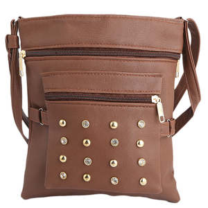 กระเป๋าสะพายไหล่ผู้หญิง (7555) - สีน้ำตาลเข้ม - Product Image 2