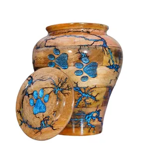 Urnes funéraires en bois pour cendres humaines Urnes funéraires en bois pour adultes Urne funéraire pour animaux de compagnie disponible en vrac - Product Image 1