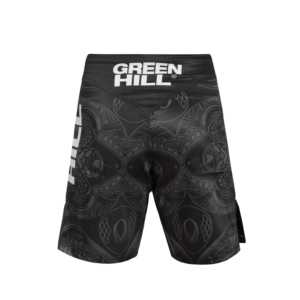 Pantalones Cortos de MMA Blancos de Diseño Personalizado GREEN HILL, Ropa de Poliéster Elástico para Grappling y BJJ para Gimnasio, Sublimados (10537) - Product Image 3