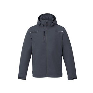 Veste imperméable en polyester polaire pour homme avec col en O - Product Image 3