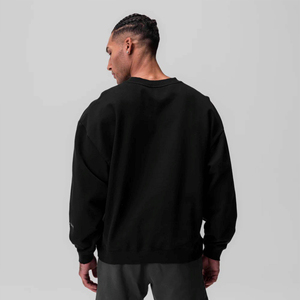 Sudadera de cuello redondo para hombre con tela de algodón suave y ajuste clásico perfecto para uso diario informal básico mezcla de algodón - Product Image 2