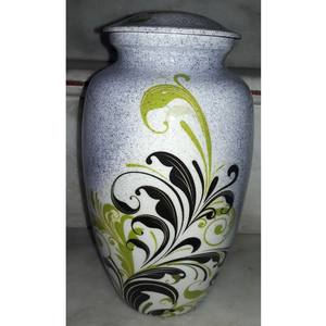 Urnas de cremación de Metal conmemorativas de pesca del primer amanecer para cenizas humanas, proveedor funerario femenino y masculino, urnas con imagen negra - Product Image 4