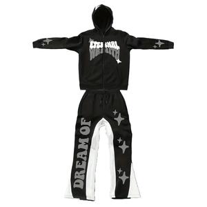 Conjunto Deportivo Premium para Hombre, Impresión Puff, Transpirable, Sudadera con Capucha y Pantalones Deportivos de Alta Calidad - Product Image 1
